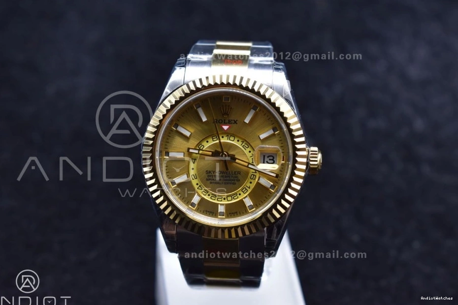 A23J YG Durable Noob Bracelet YG 1120 SS Dial Edition on Skydweller YG Best SS 0511